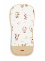 Vložka do kočíka, mušelín, Králičci, béžová