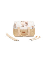 Taška ku kočíku, ekokoža, Králičci, béžová