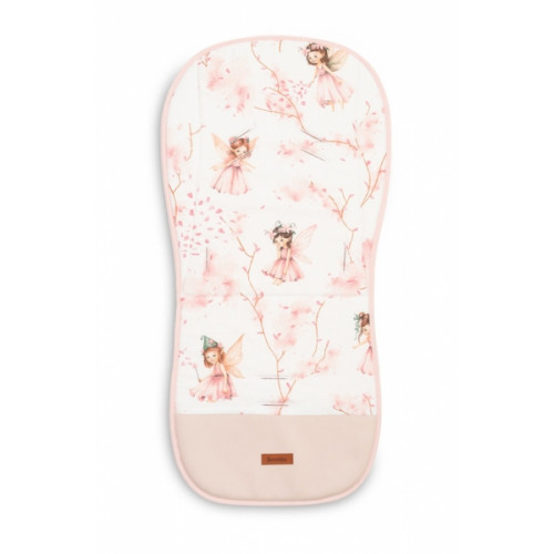 Vložka do kočíka, mušelín, Víla Ema, ružová