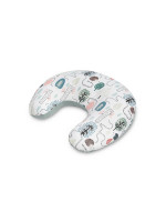 Dojčiaci vankúš, podkova, mušelín, bavlna - Ježko Toník, zelený