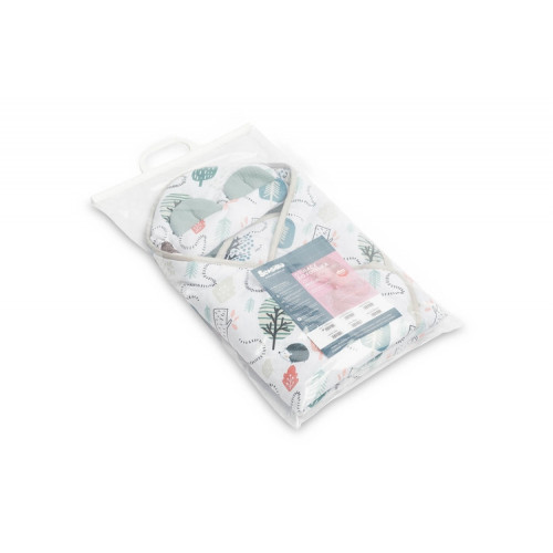 Zavinovačka 2v1 do autosedačky, kočíka, mušelín, bavlna - Ježko Toník, zelená