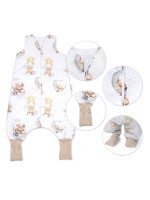 Spací vak so zahrnovacími nohavičkami Teddy Star, veľ. S, 68/86