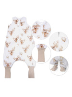 Spací vak so zahrnovacími nohavičkami Teddy Ball, veľ. S, 68/86