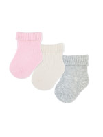 Dojčenské ponožky, sada 3 páry, GIRL