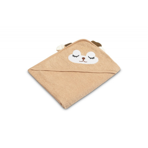 Detská osuška 100x100cm, froté bavlna, Srnka - béžová, hnedá