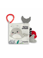 Kontrastná knižka pre bábätko black&white - Delfínik