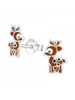 Detské strieborné náušničky Jelínek, puzetové