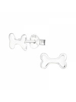 Detské strieborné náušničky Kocky, puzetové