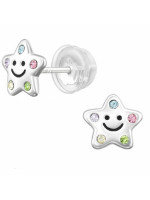 Detské strieborné náušničky Star Smile premium