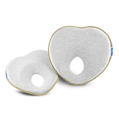 Ergonomický, tvarujúci vankúšik pre bábätko - šedá, béžová