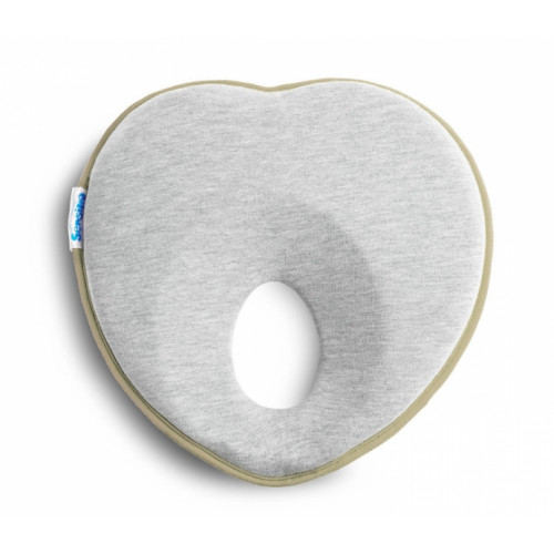 Ergonomický, tvarujúci vankúšik pre bábätko - šedá, béžová
