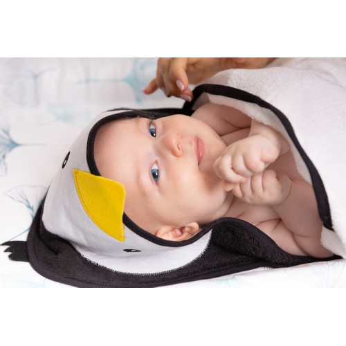 Detská osuška 100x100cm, froté bavlna, zajačik, ružová