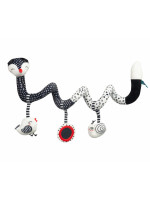 Edukačná, kontrastná špirála black&white - Líška