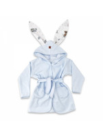 Detský termožupan s uškami Meďa pilot - modrý