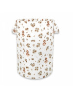 Kôš na hračky, bavlna, 50x35cm, Kačički - biela, béžová