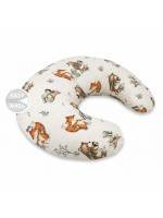 Dojčiace vankúš/podkova, bavlna, Friends time - latte