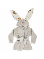 Detský termožupan s uškami Friends time - latte, béžová