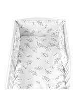 Mantinel s obliečkami, 3D sada - Malá Lúčka, biela, 135x100