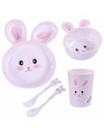 Sada detského riadu 5D pre deti - Bunny