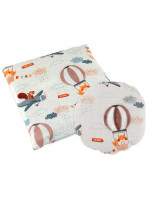 Veľký a malý nahrievací vankúšik termofor s čerešňovými kôstkami - Lietajúce zvieratká