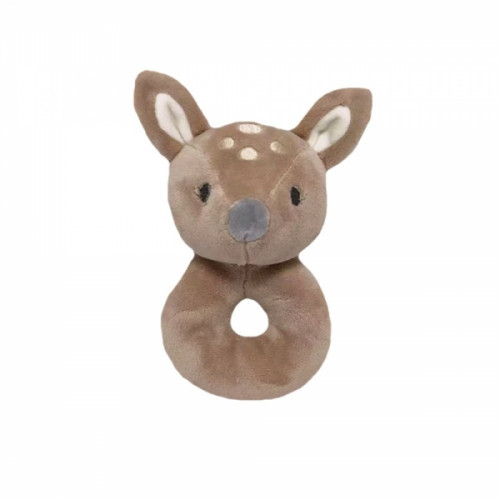 Plyšová hrkálka Srnka 18cm - béžová