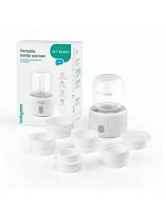 Prenosný ohrievač a sterilizátor fliaš s LED displejom, biely