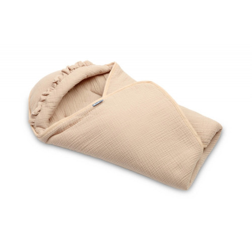 Zavinovačka 2v1 do autosedačky, kočíka, mušelín, bavlna, béžová