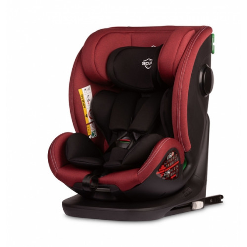 Detská autosedačka Securo 40-150 cm, otočná, ISOFIX, i-Size, 40-150, červená