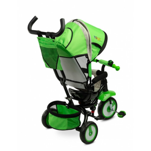 Detská trojkolka Timmy 3v1 s vodiacou tyčou, rastúca - zelená