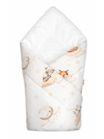 Dojčenská zavinovačka Klasik Na obláčiku, béžová, biela