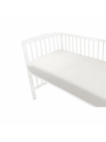 Mušelínové prestieradlo postieľky 60 x 120 NATURE double - smotanové