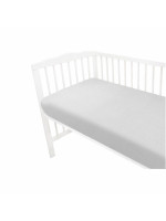 Mušelínové prestieradlo postieľky 60 x 120 NATURE double - šedé