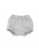 Mušelínové kraťasky NATURE - šedé, veľ. S, 0-12m