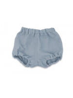 Mušelínové kraťasky NATURE - jeans, veľ. M,  1- 4 rokov