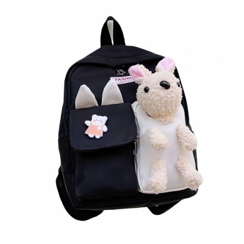 Detský batoh Zajačik čierny