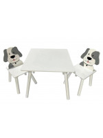 Detský stôl so stoličkami Psík