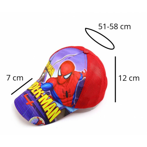 Detská šiltovka Amazing Spiderman s potlačou M/L