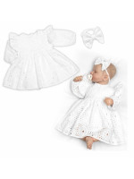 Sukničkobody s volánikom + čelenka, Laura, Madeira, 2D sada, biele, veľ. 86