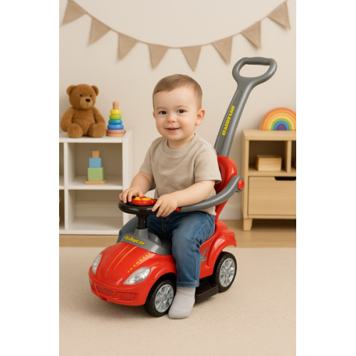 Odrážadlo Race Car 2v1 so zvukom - červené