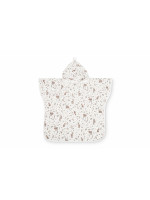 Mušelínové pončo Králičci - biele