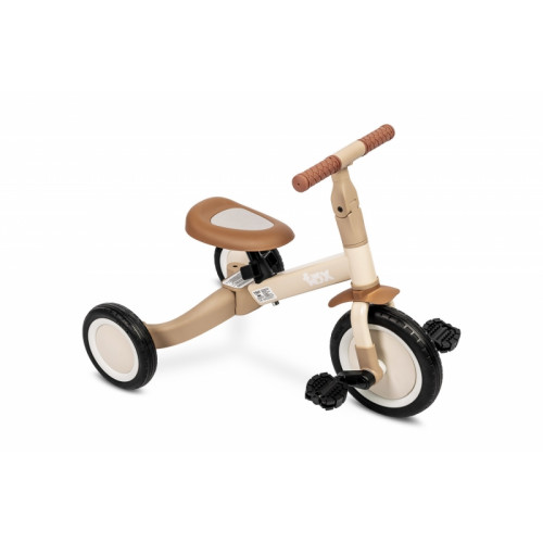 Multifunkčné detské odrážadlo a bicykel 4v1 Fox - béžové