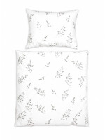 Obliečky do postieľky, 2D sada - Lúka, biela