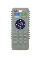 Silikónové, elastické hryzátko Diaľkový ovládač, šedý