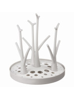 Univerzálna sušička, odkvapkávač na fľaše a cumlíky – sivá, biela