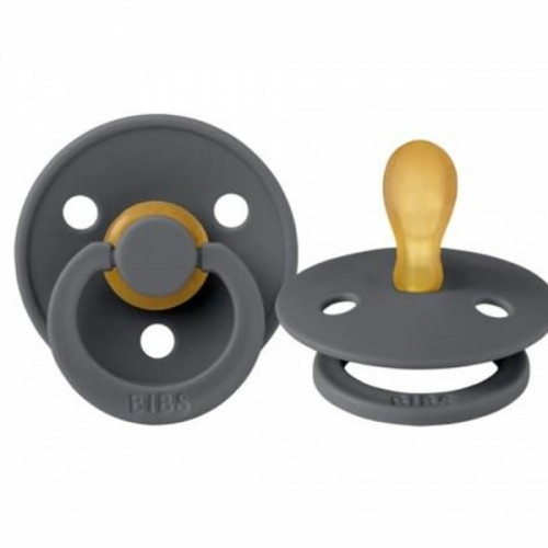 Kaučukový cumlík BIBS symetrický, 0 - 6 m, grafitový