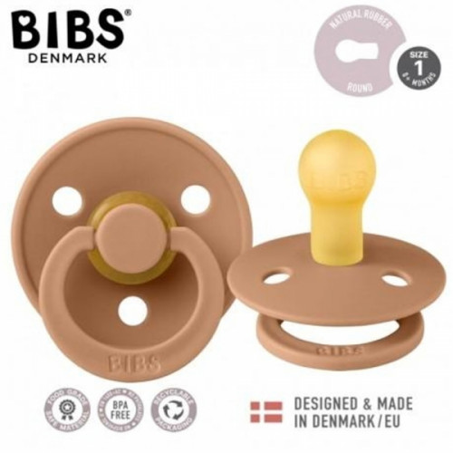 Kaučukový cumlík, BIBSKaučukový cumlík BIBS, 0-6 m, sv. hnedý