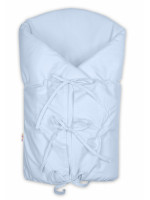 Klasická retro zavinovačka NATURE šnurovacia s výplňou - svetlo modrá