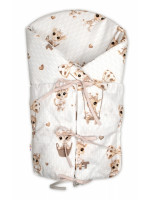 Klasická retro zavinovačka šnurovacia s výplňou, Žirafka béžová