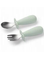 Detské príbory z nerezovej ocele - mätové