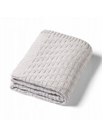 Detská bavlnená deka, 75x100cm - šedá